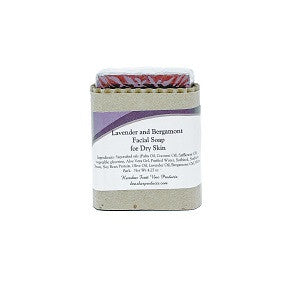 Lavender and Bergamont Facial Soap, Dry Skin